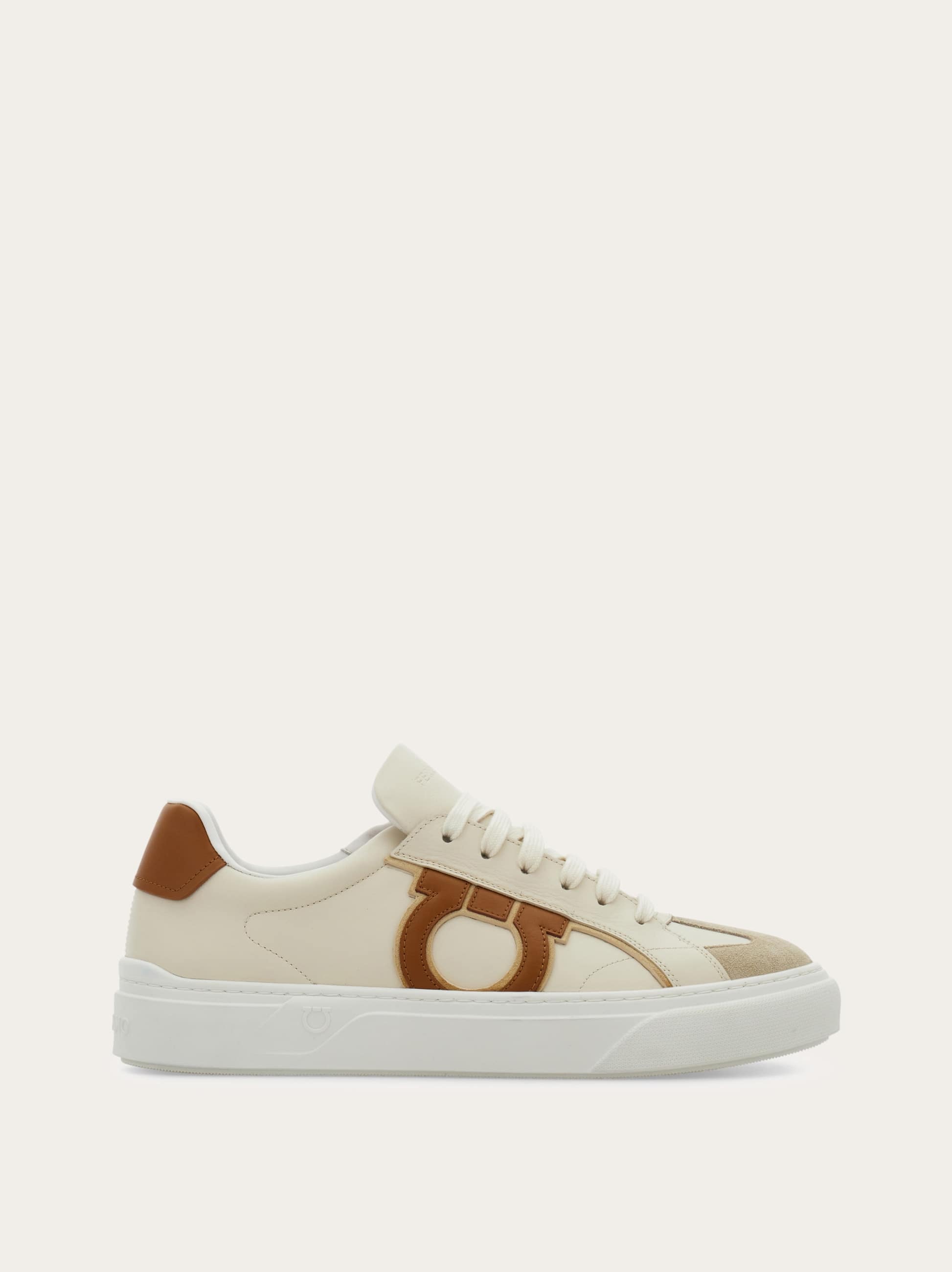 Men Gancini sneaker Beige