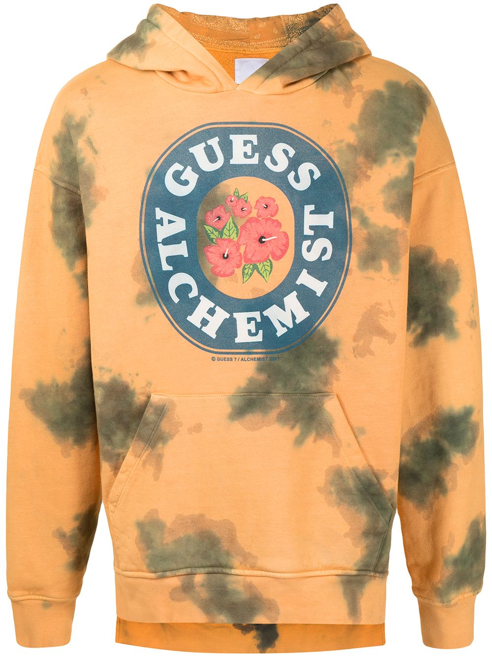 Tie-dye cotton hoodie - Yellow