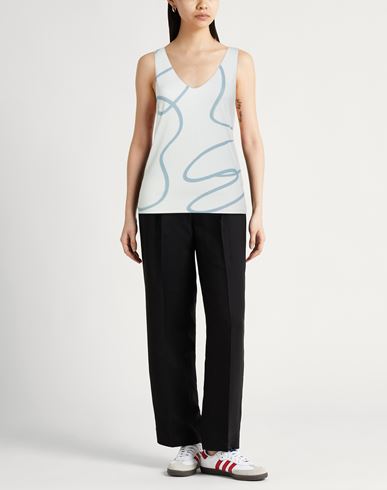 Woman Top Sky blue Size 1 Viscose, Elastane