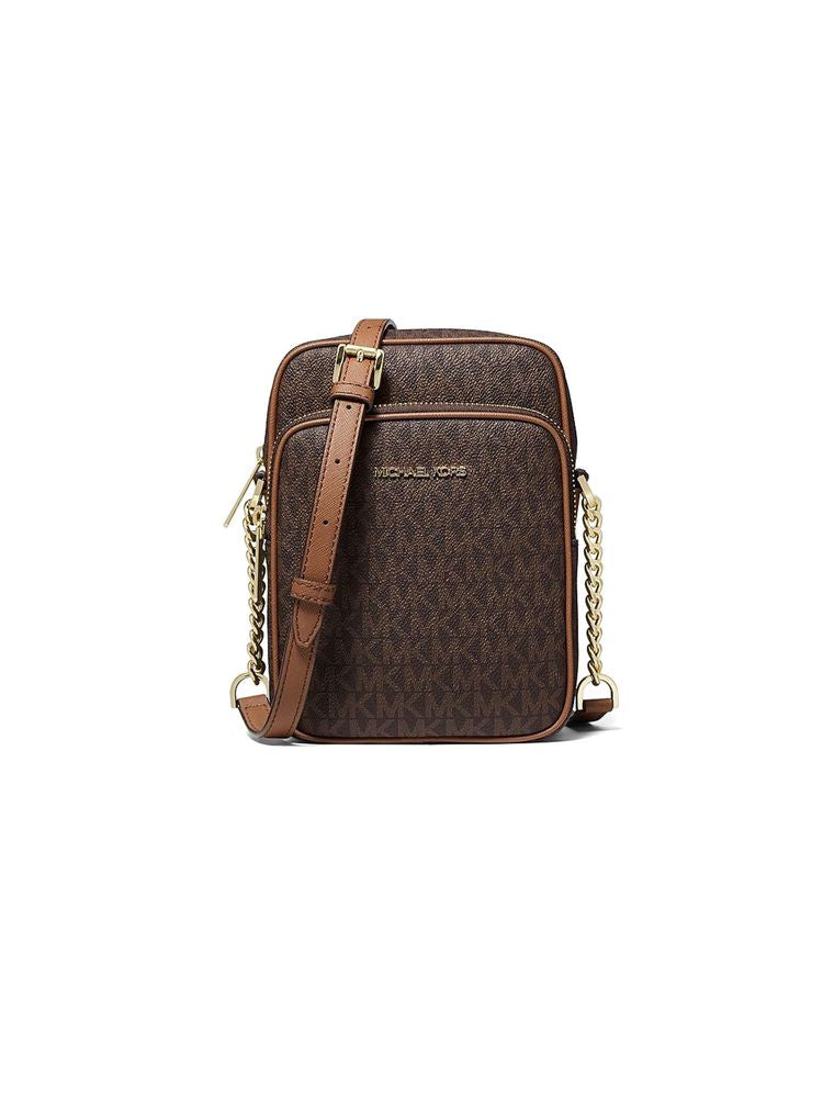 Jet Set Crossbody Bag — Brown