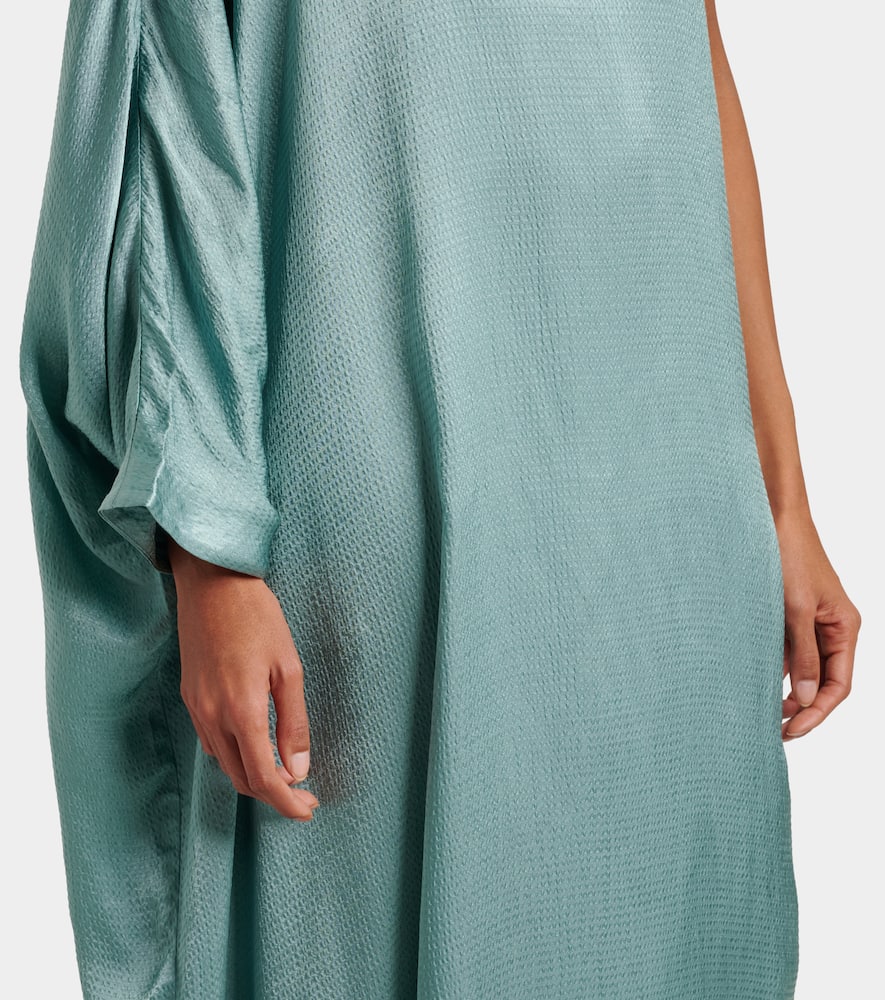 Sonia one-shoulder satin maxi dress
