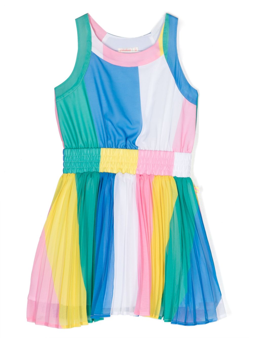 Colour-block striped dress - Pink