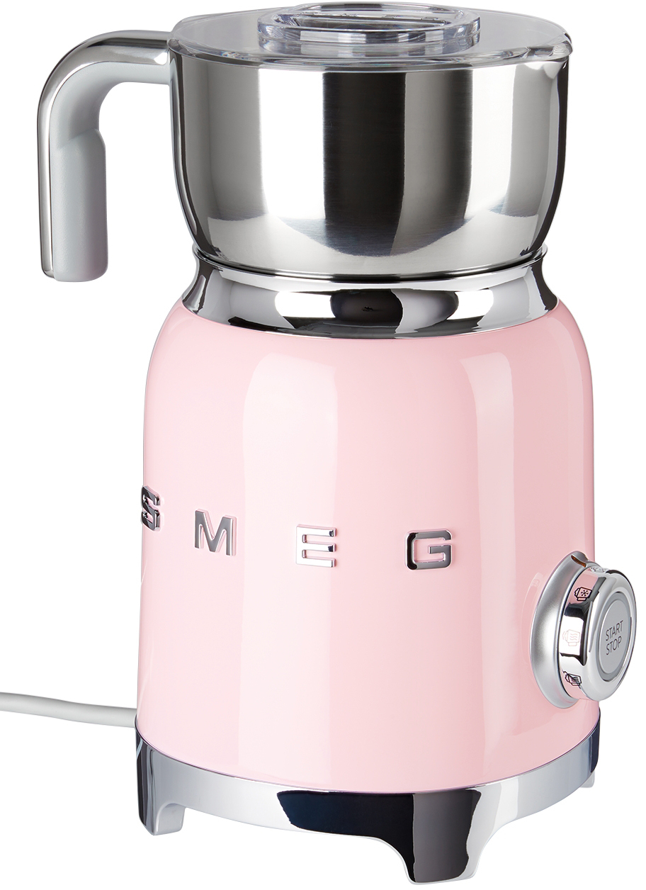 SMEG Pink Retro-Style Milk Frother