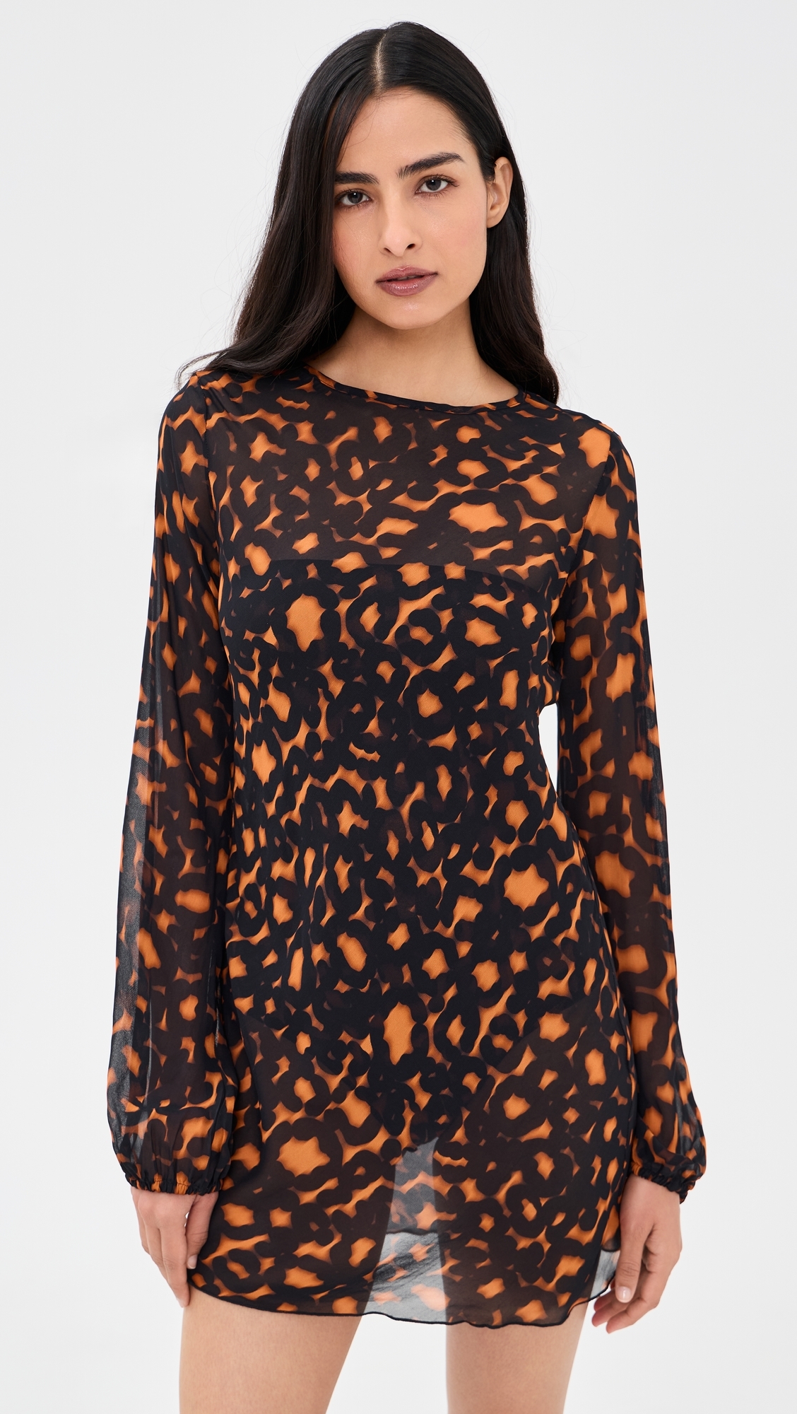 April Mini Dress Solstice Leopard
