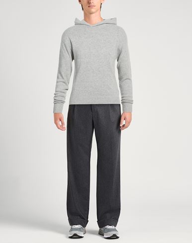 Man Sweater Light grey Size 42 Recycled wool, EcoVero viscose, Recycled polyamide, Recycled cashmere