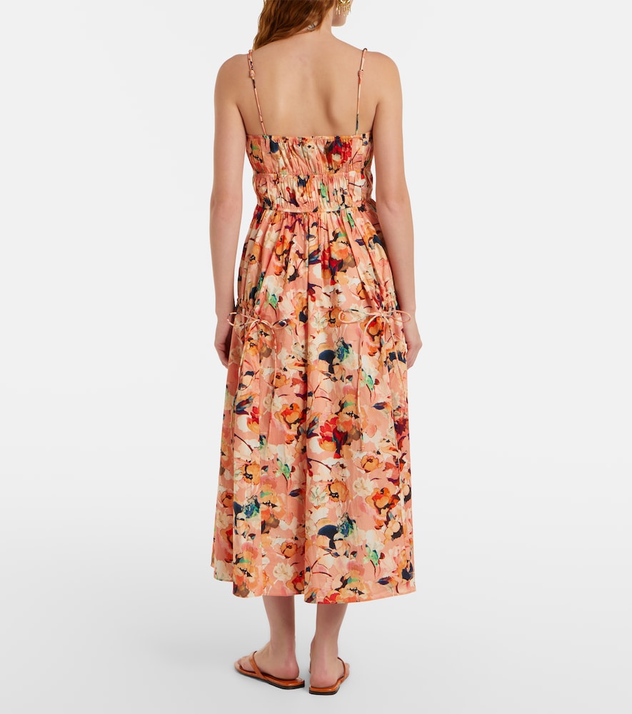Vidri floral cotton poplin maxi dress