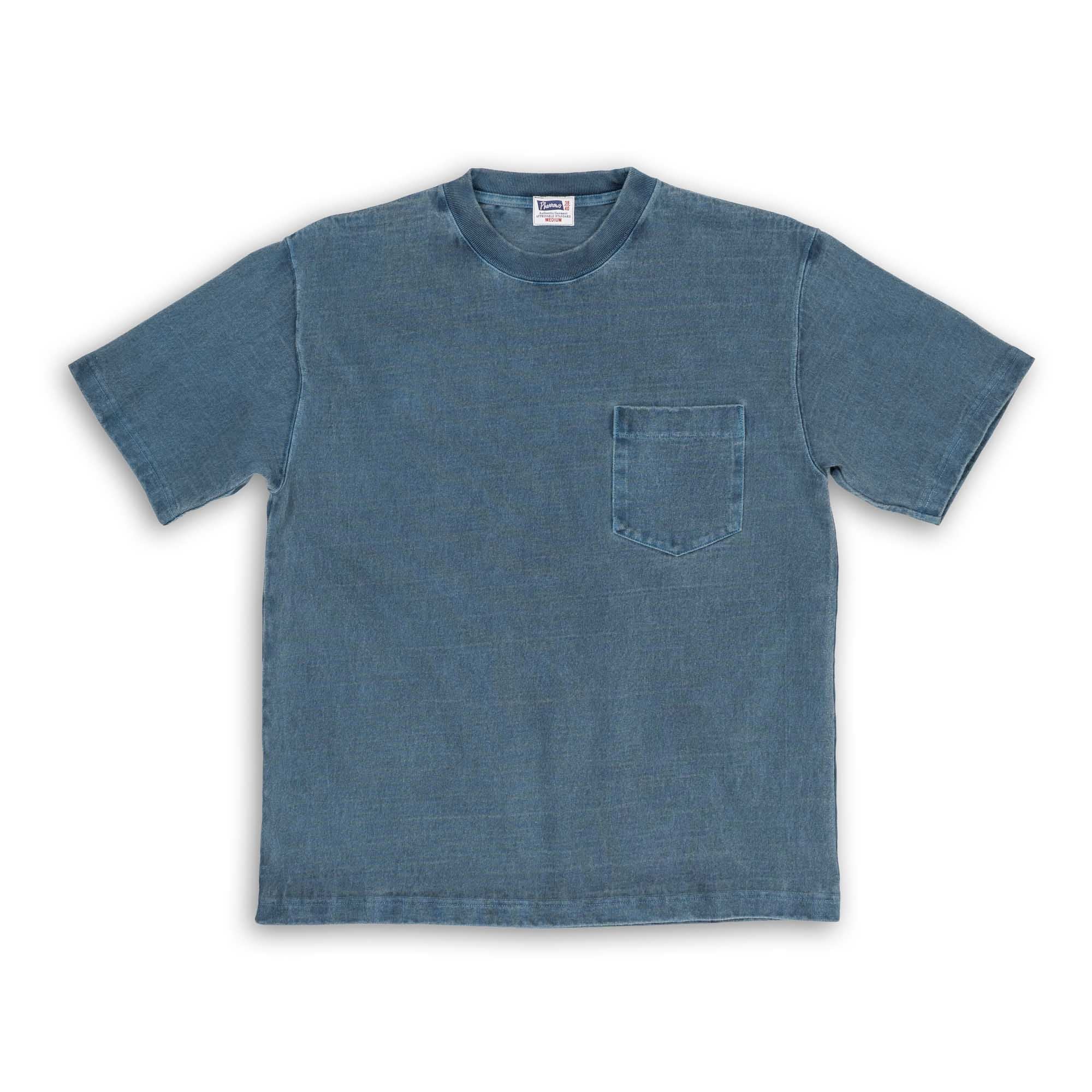 Heavyweight Pocket Tee Steel Blue