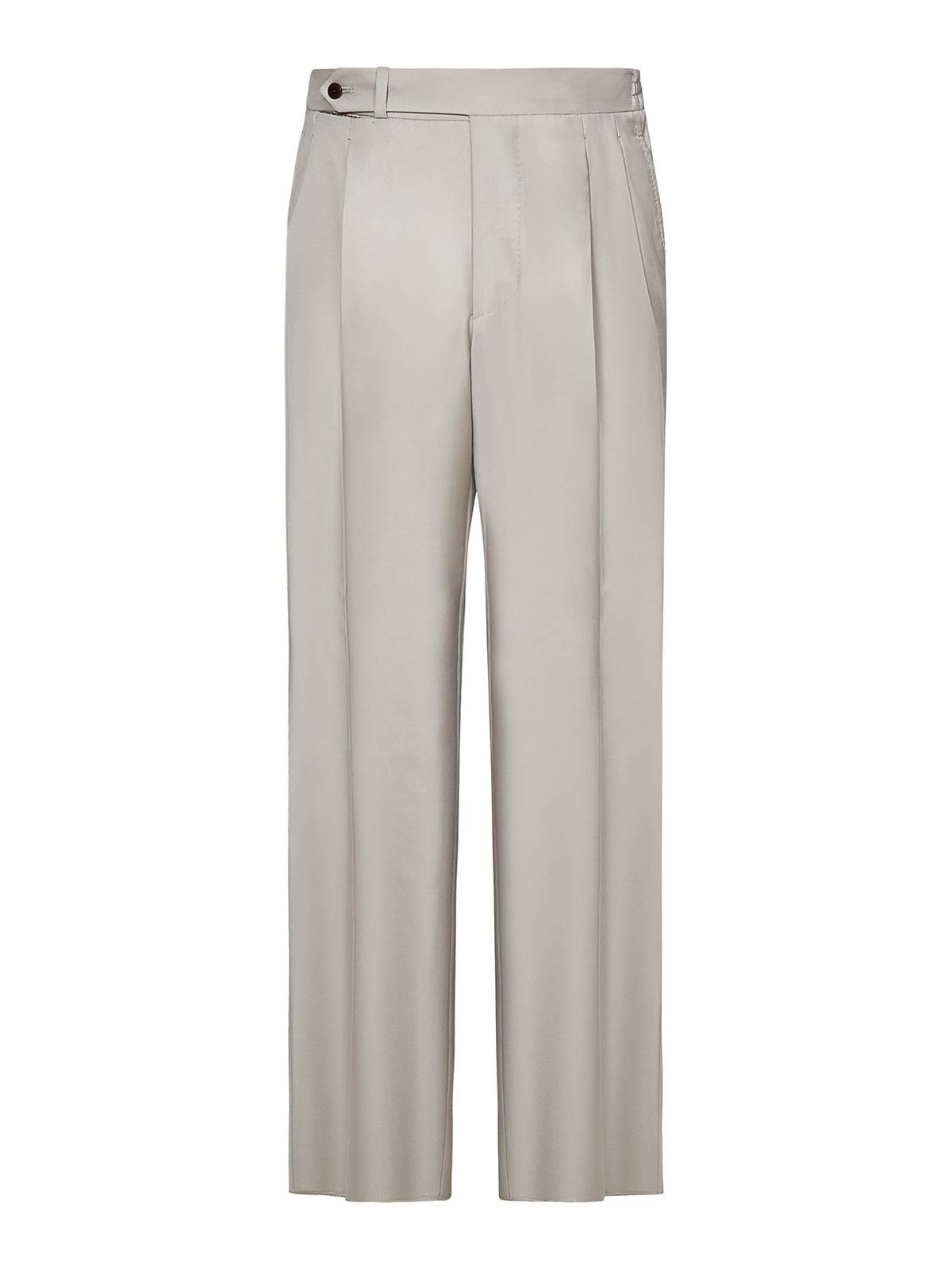 Beige Capri Model Trousers