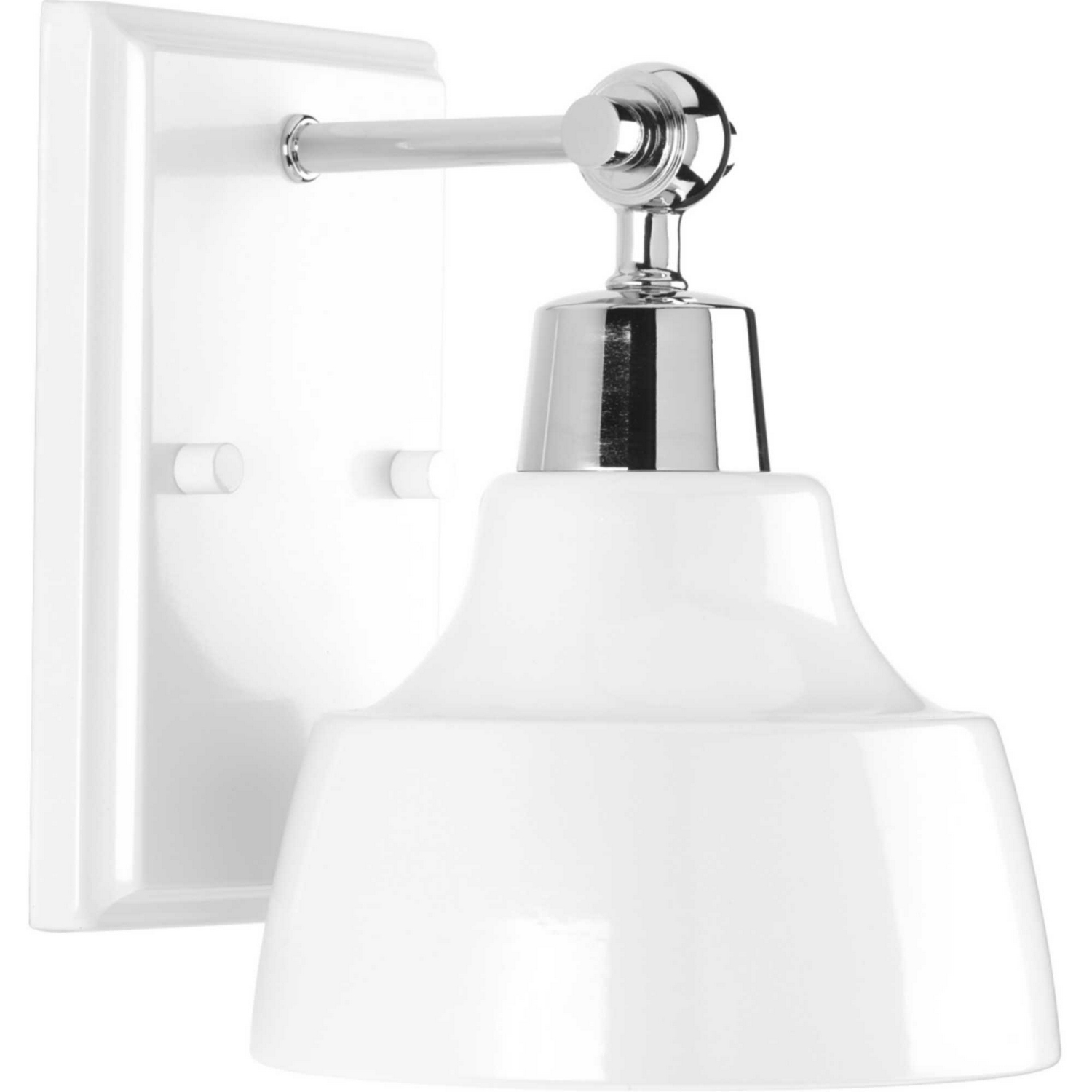 Polished Chrome One Light Bath from the Bramlett Collection