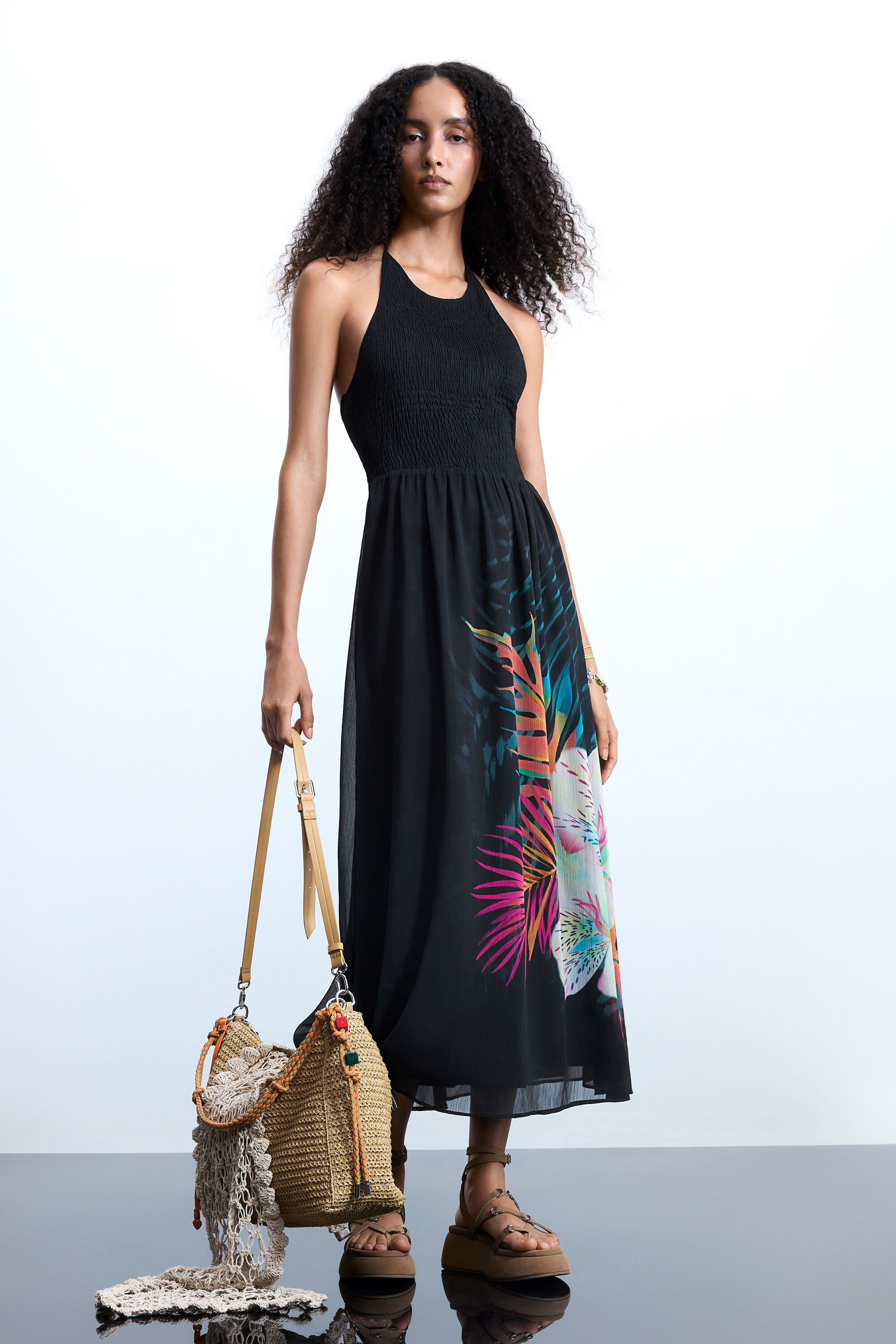 Tropical halter dre