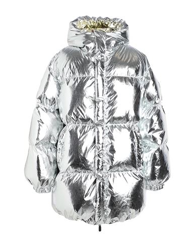 Woman Puffer Silver Size XS Polyester