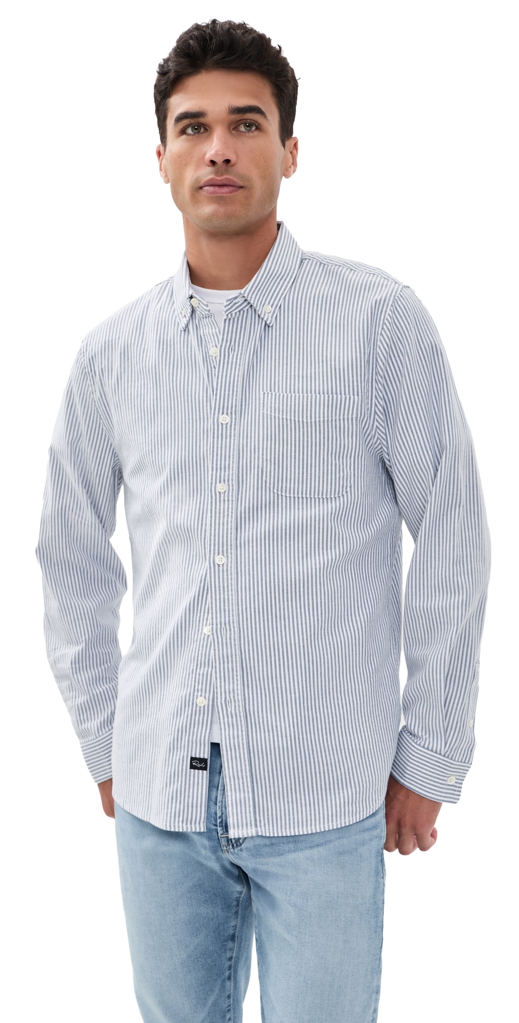 Vance Shirt Blue White Stripe