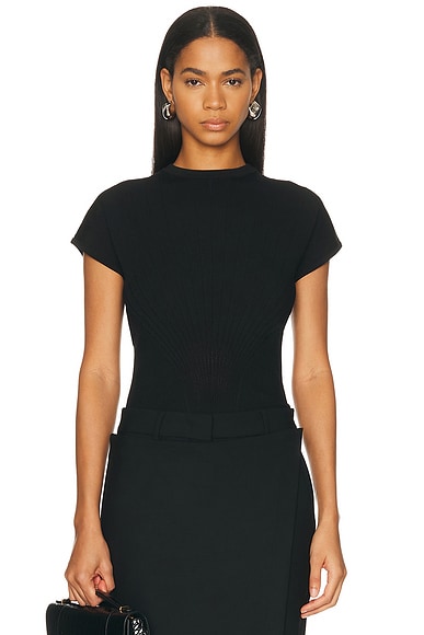 Sportmax Samba Top in Black - Black. L also in M