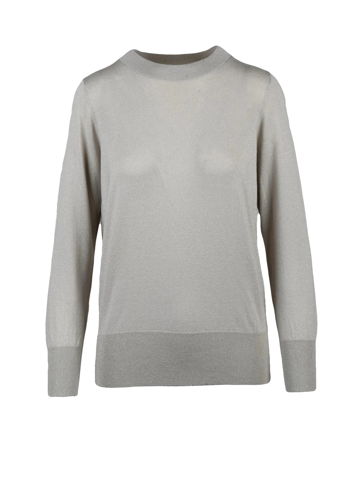 Merino Wool Lamé Sweater with Unique Back Detail