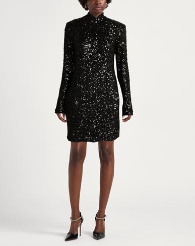Woman Mini dress Black Size 8 Polyester, Elastane