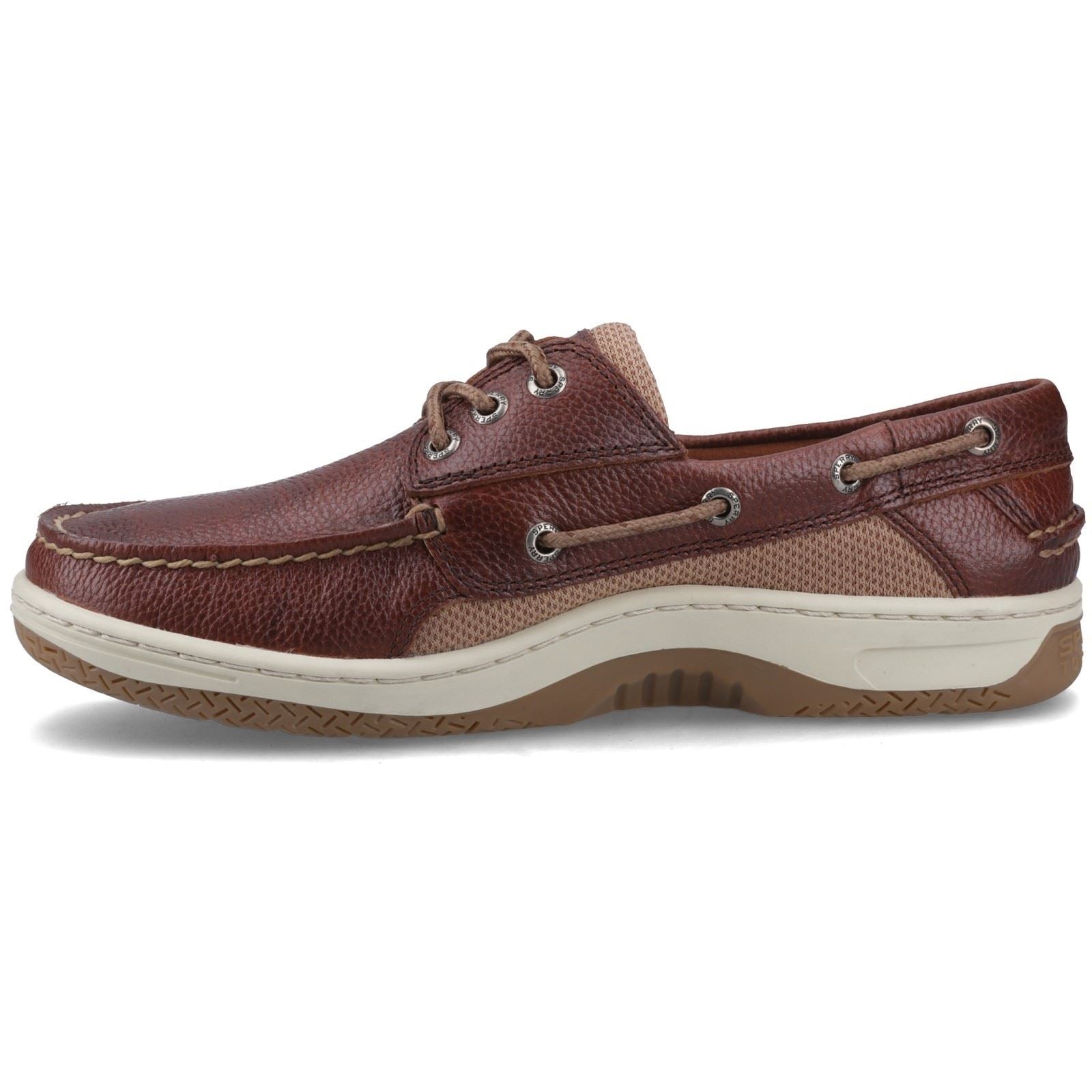 Sperry Billfish 3 Eye Leather Men's Wide Brown Boat Shoe