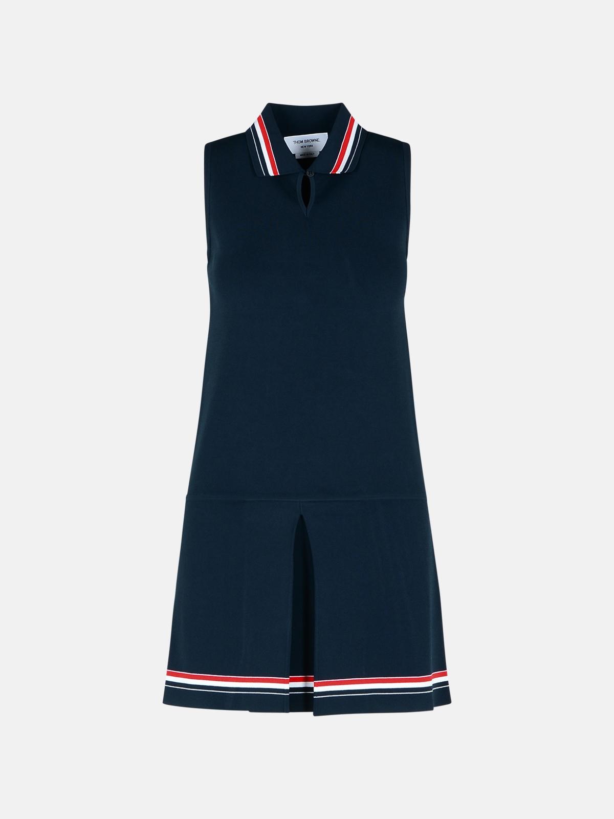 'Tennis' Dress In Navy Viscose Blend