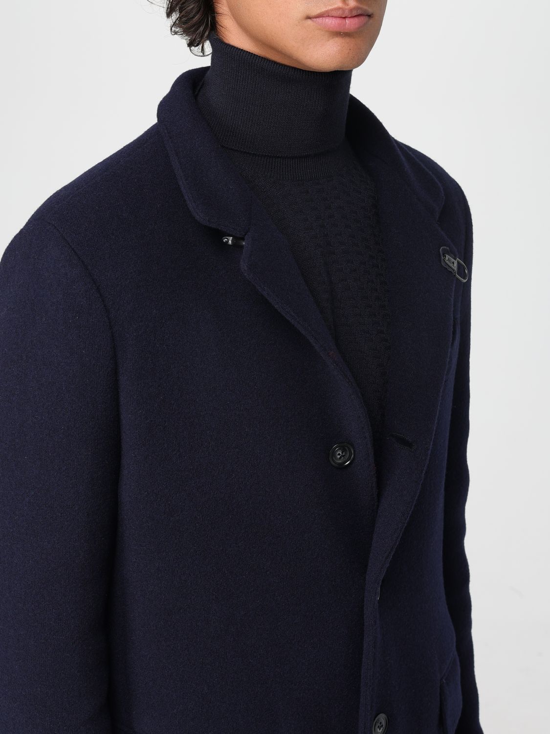 Coat Men color Blue
