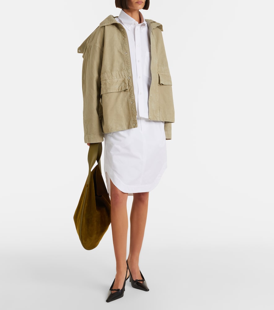 Cotton cargo skirt