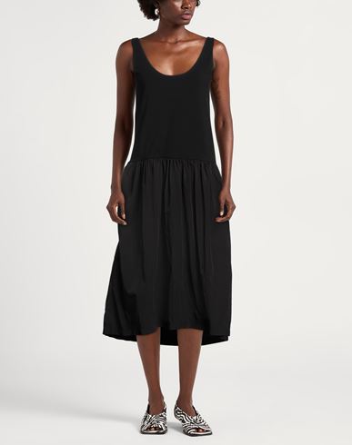 Alpha Studio Woman Midi dress Black Size 2 Cotton, Elastane