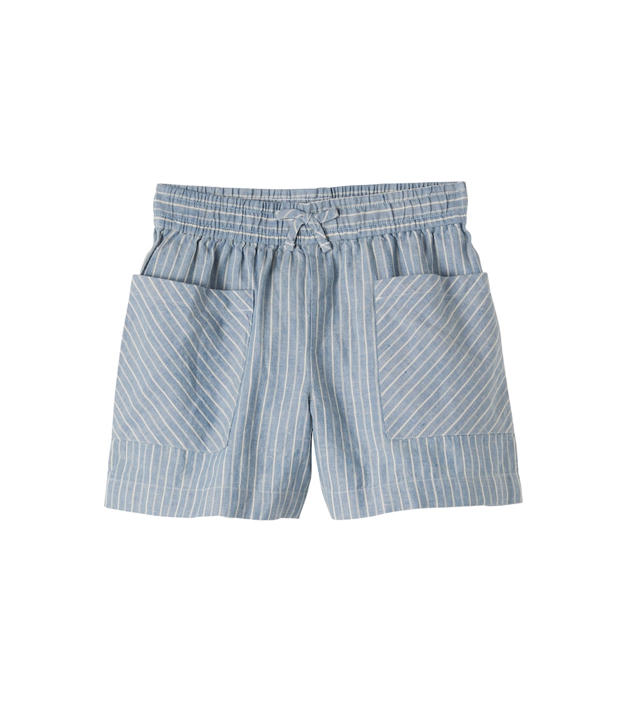 Linen and cotton shorts