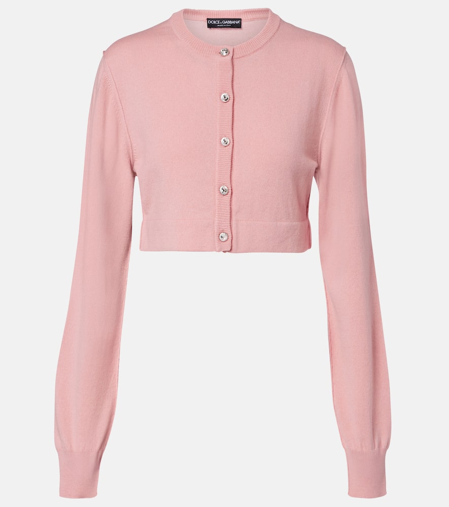 Embellished cashmere-blend cardigan