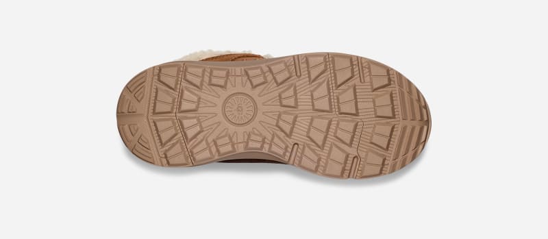 ® Kids' TerreTrail Cozy Lace Suede Cold Weather Boots in Chestnut