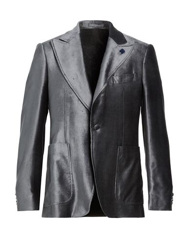 Man Blazer Grey Size 42 Cotton, Linen