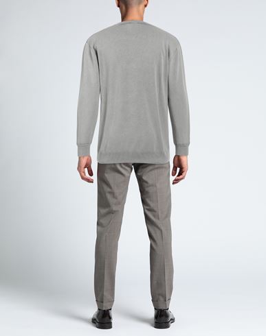 Cashmere Company Man Sweater Grey Size 48 Cotton, Linen