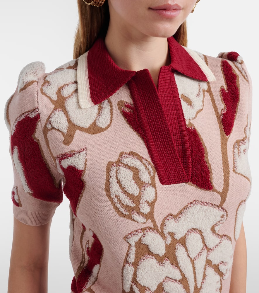 Pumped Up floral polo sweater