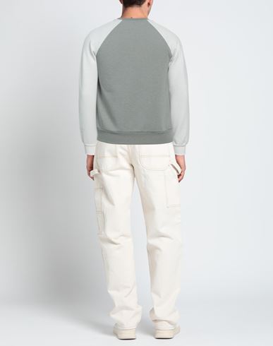 At. p.co Man Sweatshirt Sage green Size L Polyester, Viscose, Elastane