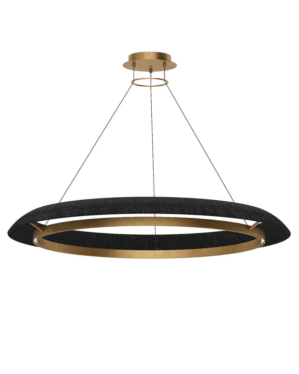 Hand Rubbed Antique Brass LED Chandelier from the Noa Collection