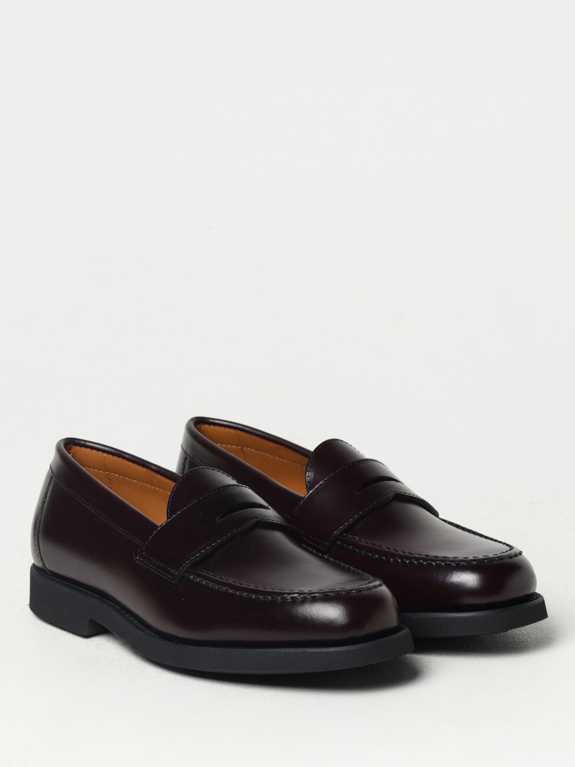 Slip-on 24mm leather loafers - Black