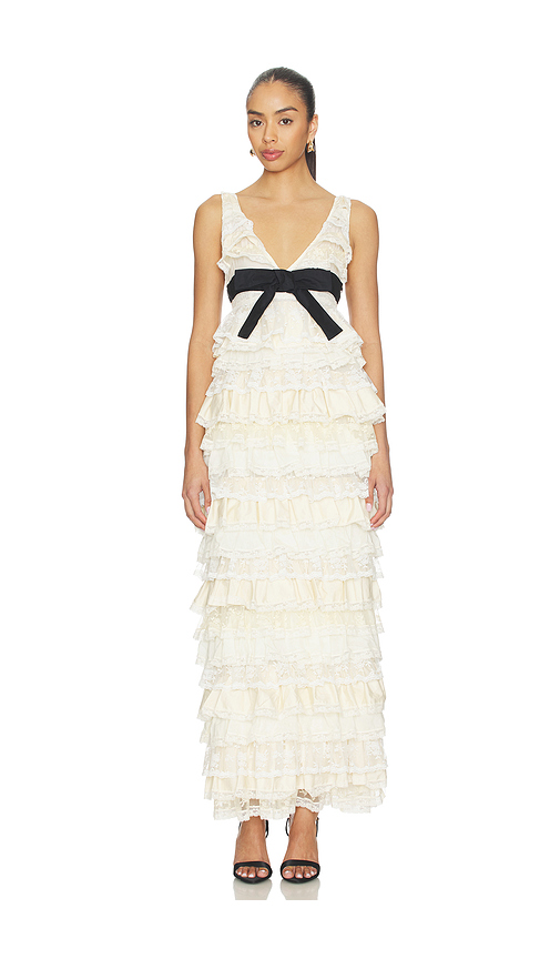 Yuhan Wang Moonlit Waltz Gown in Cream. L. Also in