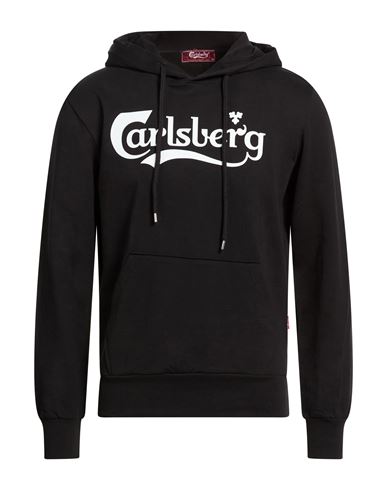 Man Sweatshirt Black Size M Cotton
