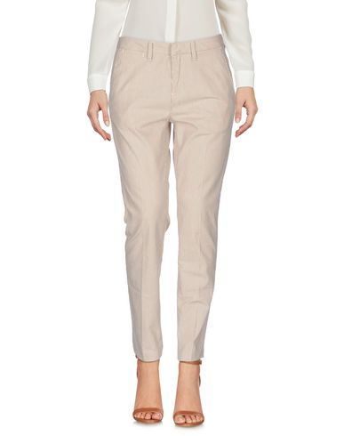 Woman Pants Beige Size 27 Cotton, Elastane