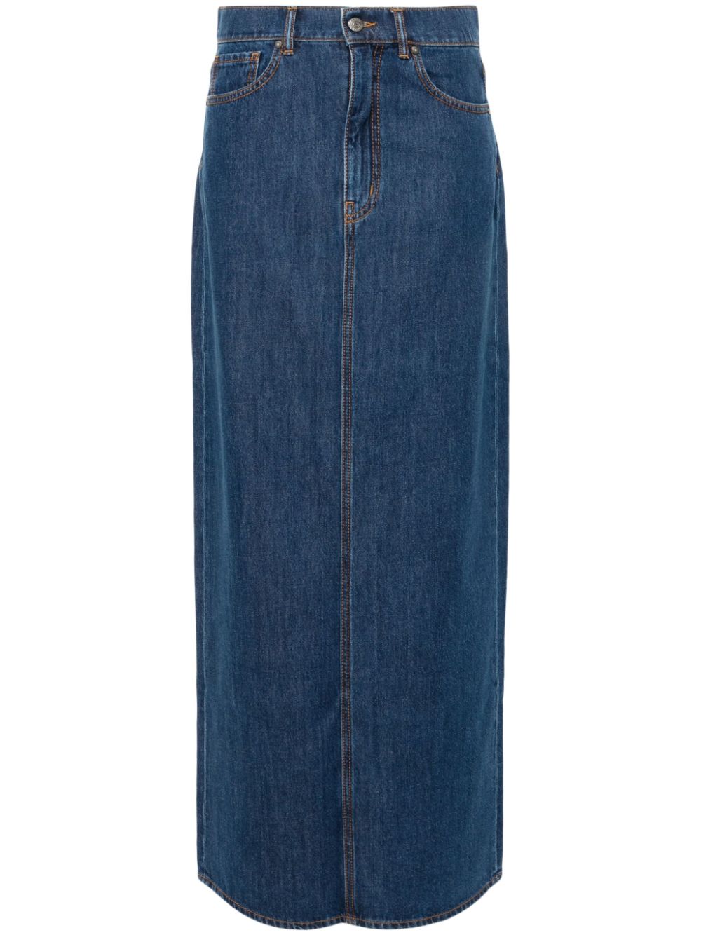 Cotton denim skirt - Blue