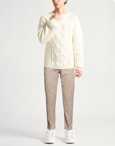 Man Pants Taupe Size 32 Cotton, Elastane