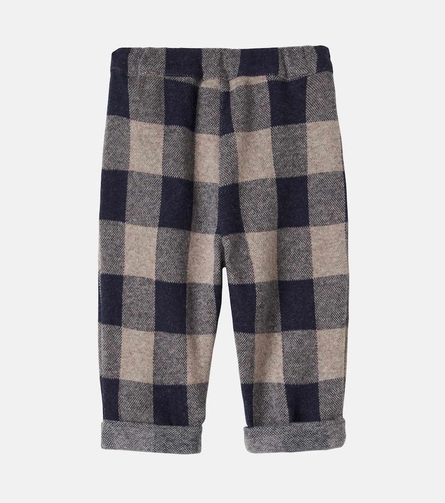 Baby Firenze checked flannel pants