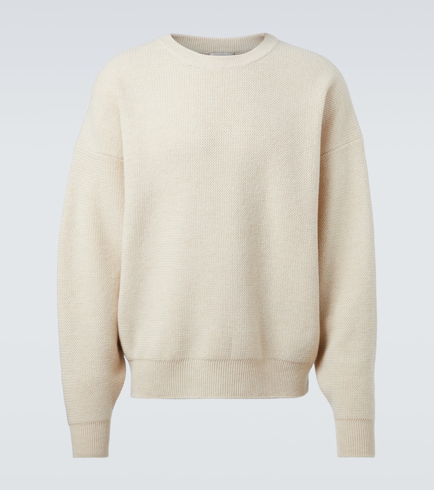 Henley virgin wool sweater