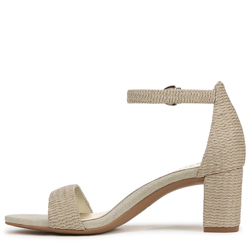 Women's Vera Dress Sandals (Natural Gold Woven Fabric)