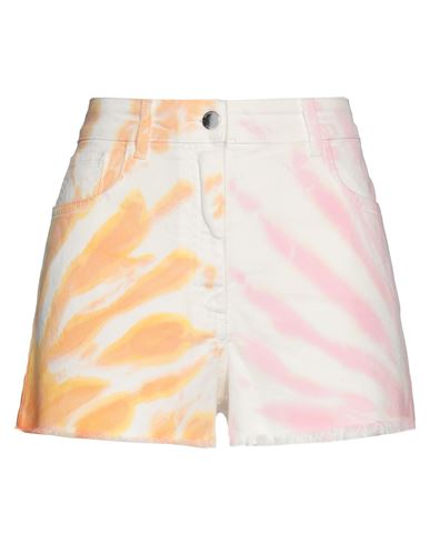 Woman Shorts & Bermuda Shorts White Size 26 Cotton, Elastane