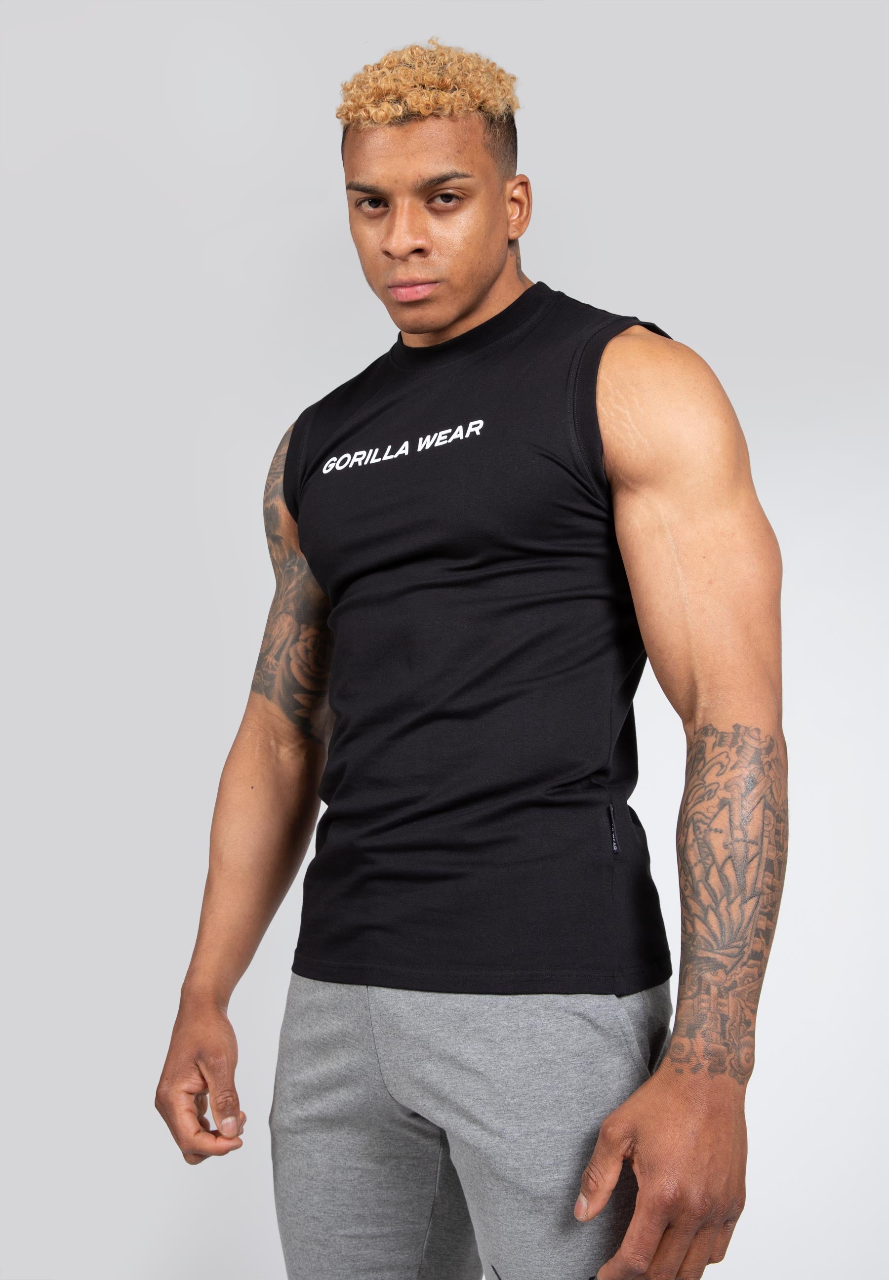 Sorrento Sleeveless T-Shirt - Black