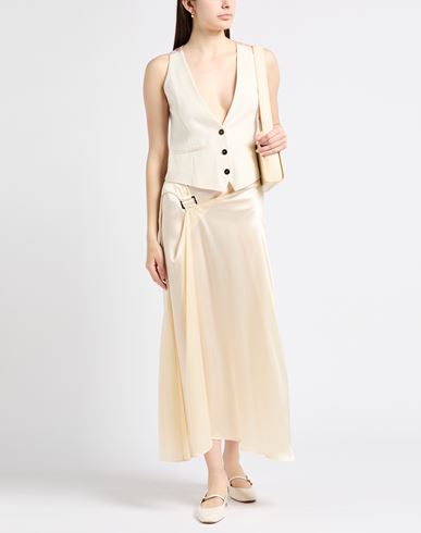 Forte_forte Woman Tailored Vest Ivory Size 2 Viscose, Virgin Wool, Polyester