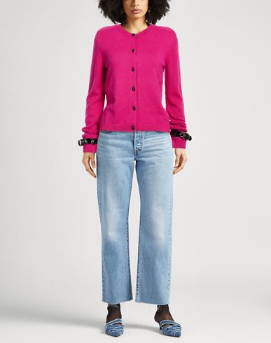 Woman Cardigan Fuchsia Size 8 Cashmere, Wool