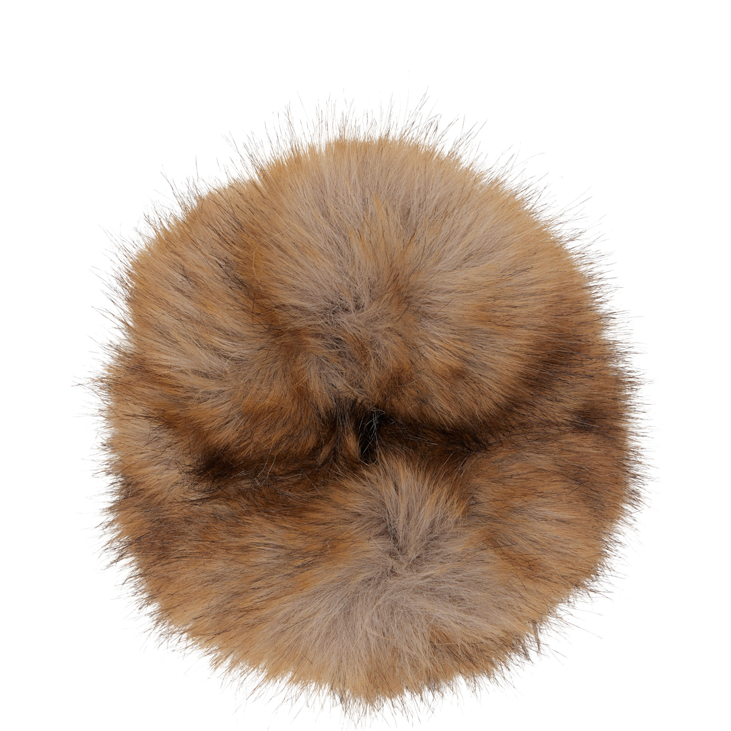 Beige Holli Faux Fur Scrunchie