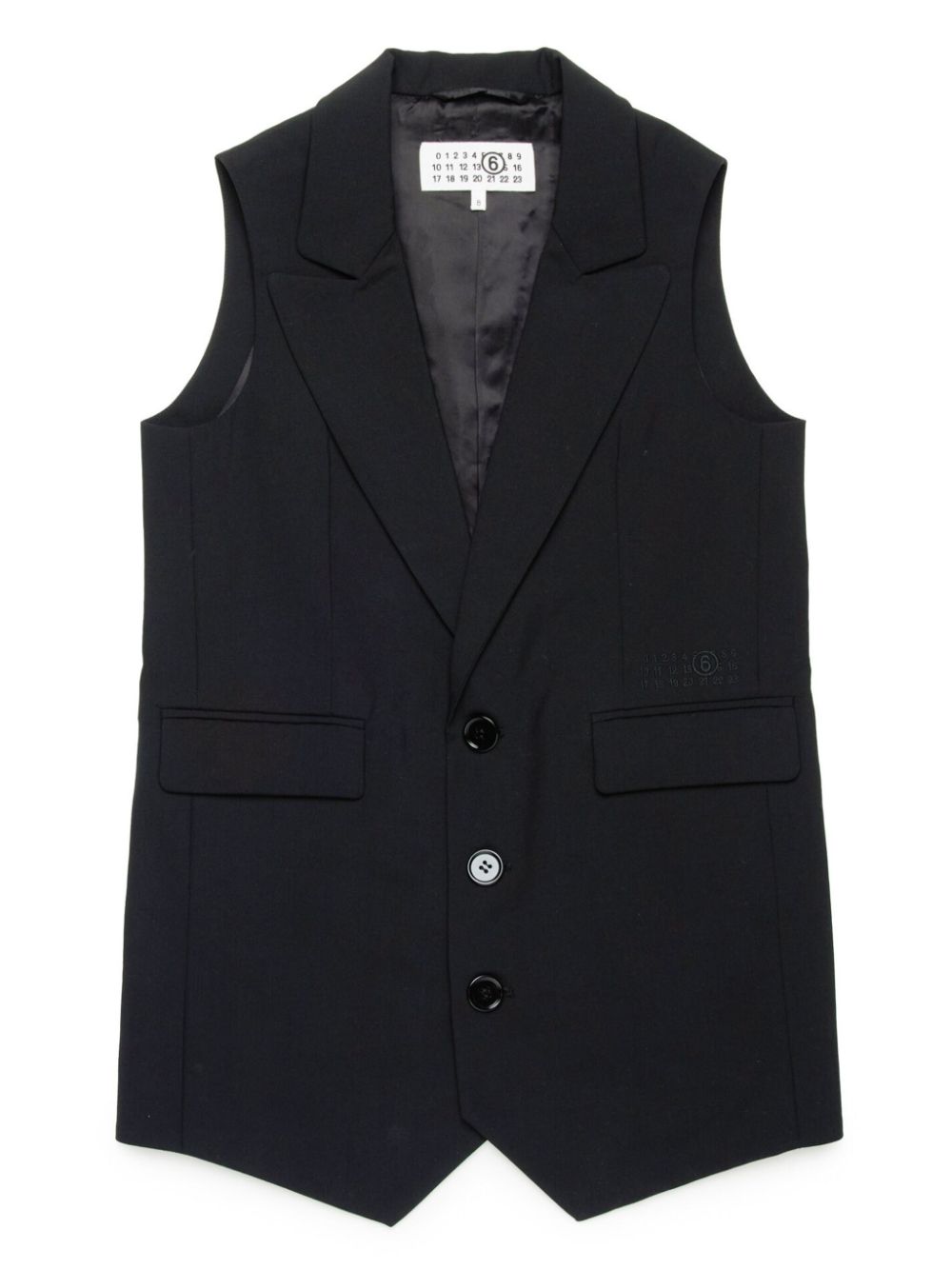 Sleeveless blazer - Black