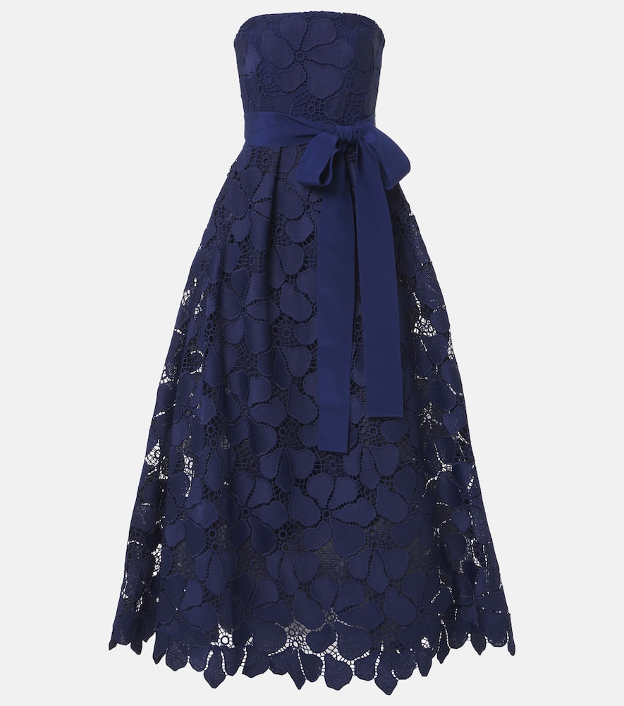 Lace bustier gown