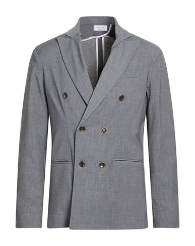 Mood_one Man Blazer Grey Size 38 Polyester, Viscose, Elastane