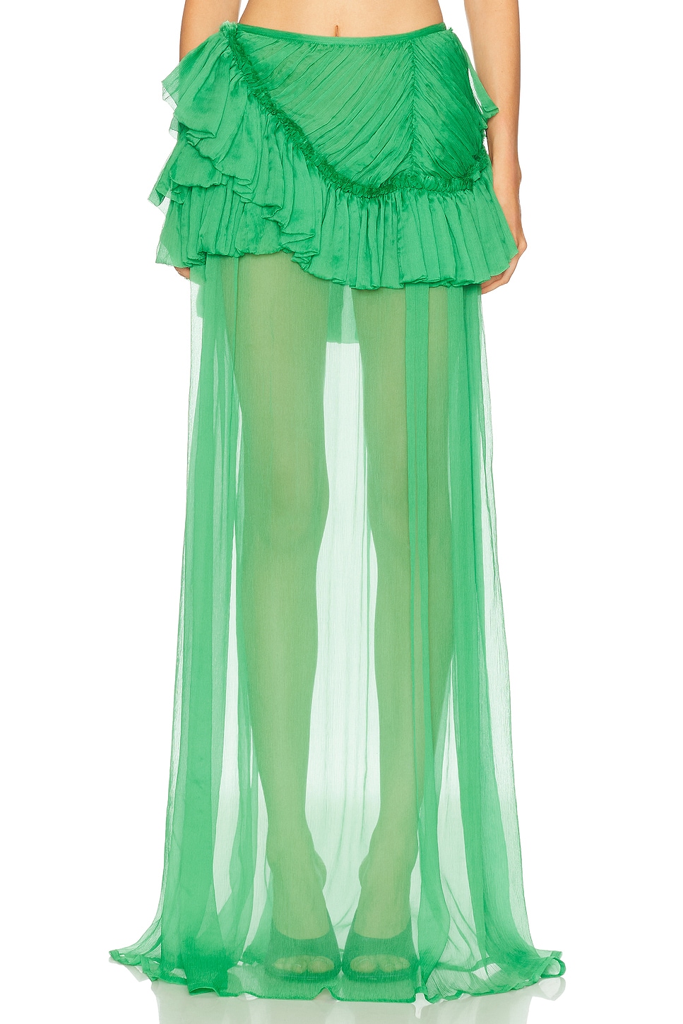 Dries Van Noten Shelby Skirt in Green - Green. 38 also in